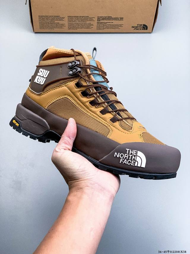 公司级！北面The North Face Glenclyffe 舒适百搭 织物耐磨 中帮跑步鞋 鞋面采用坚固耐磨的材质设计，配合Vibram大底，抓地力出色，爬