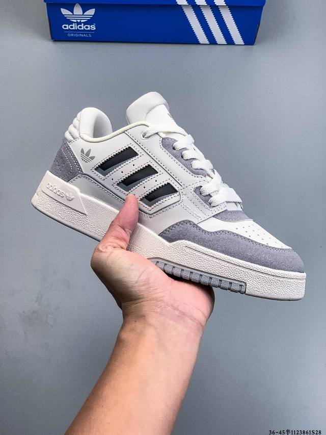 公司级 Adidas Originals Drop Step20 Low 2 阿迪达斯 皮革系带 防滑耐磨 低帮板鞋 货号:Ig4332 1123861S28