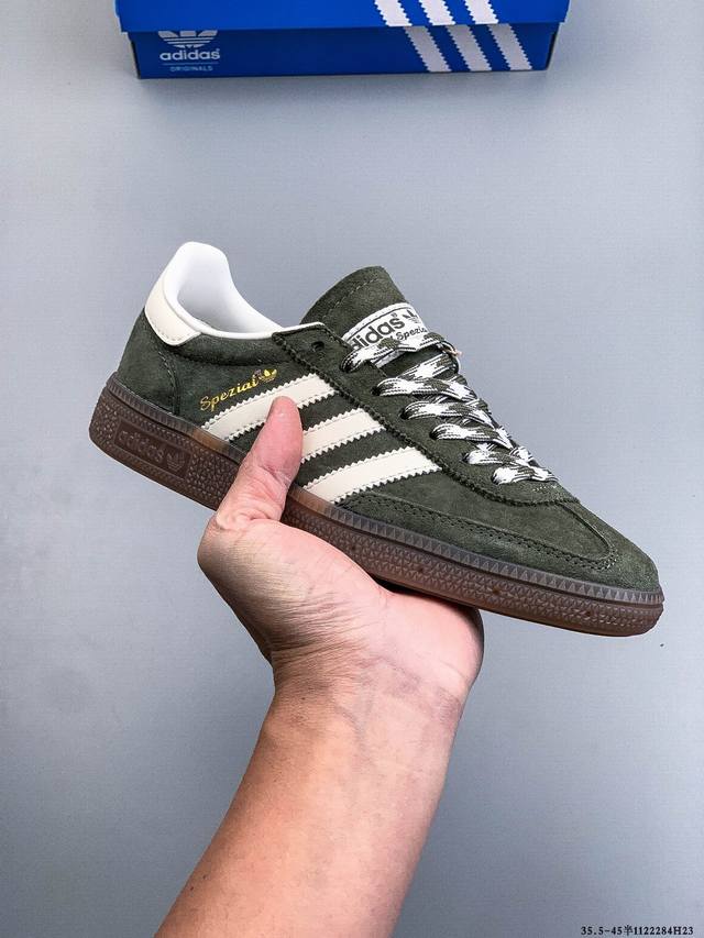 公司级！阿迪达斯 Adidas Handball Spezial时尚休闲板鞋 1122284H23
