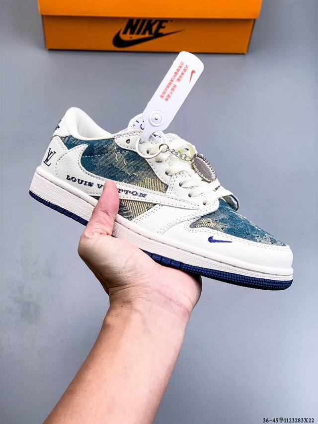 耐克Nike Air Jordan 1 Low Aj1乔1 低帮潮流缓运动休闲板鞋。Aj1 低帮拼接 完美版型真头层牛皮# 内置缓震气垫 原鞋开模 拒绝公底 购