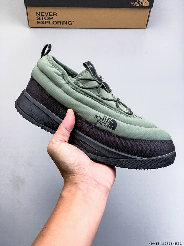 公司级 The North Face Nse北面一脚蹬懒人雪地靴低帮棉鞋 Nse Low 是一款风格前卫且超级舒适的懒人鞋，采用再生 pet 防撕裂鞋面和坚固的