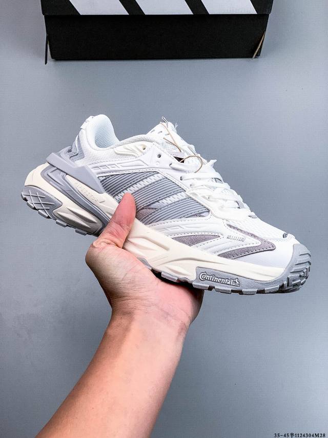 公司级 Adidas Xlg Storm Edge 阿迪达斯 舒适 防滑 老爹鞋 鞋面由轻薄透气的网布制成 提供卓越的空气流通性能 中底使用品牌独有的Bounc