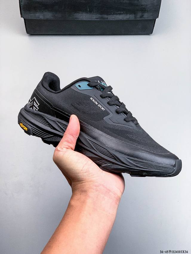 可隆Kolon Sport Element Ex 舒适百搭 抓地耐磨 户外登山运动鞋 鞋面使用高品质织物 外观更具质感 结合热熔压膜工艺 配合低调同色印刷 设计