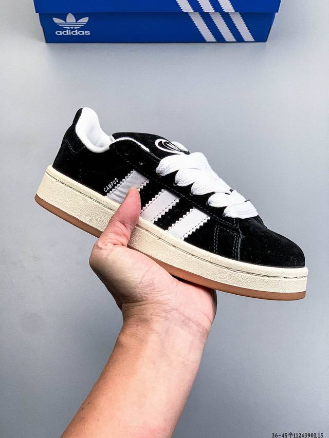 真标半码！阿迪达斯Adidas Originals Campus 80S 学院系列经典复古低帮百搭休闲运动板鞋 1124390L15