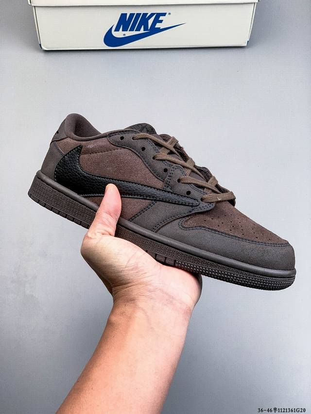 耐克Nike Air Jordan 1 Low Aj1乔1 低帮潮流缓运动休闲板鞋。Aj1 低帮拼接 完美版型真头层牛皮# 内置缓震气垫 原鞋开模 拒绝公底 购