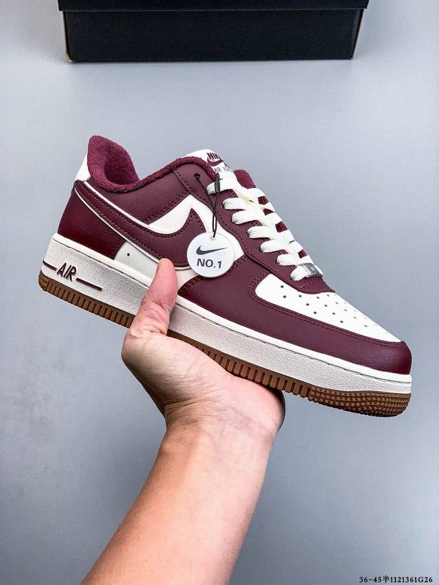 二层真标！耐克Nike Air Force 1 Low 空军一号低帮经典百搭休闲板鞋 1121361G26