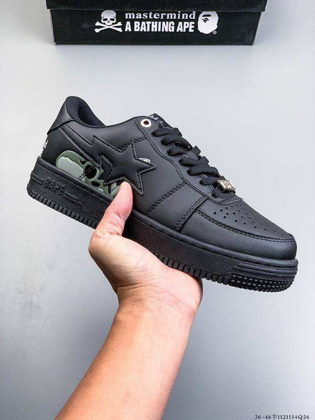 空军 Bape 潮流教父Nigo品牌 王源同款 Bape Sta “Tokyo”经典百搭休闲运动板鞋 经典猿人头设计 纯正版型 海玻璃鞋垫 内置全掌气垫 全套顶