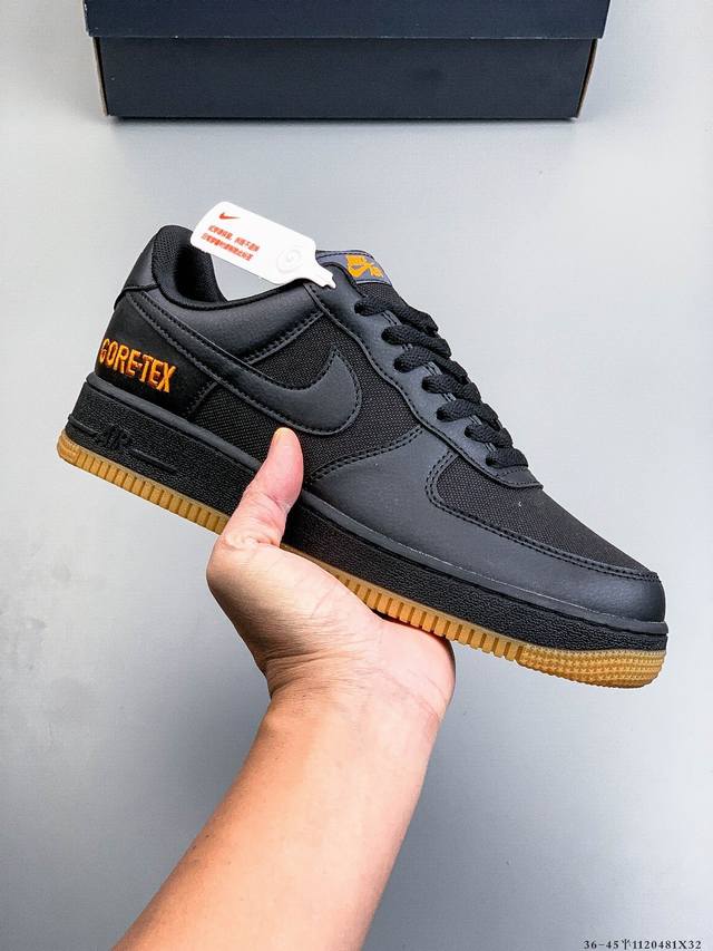 原楦数据纸版，采用硬质优质皮革鞋面材质，内置全掌Air Sole气垫。耐克 Nike Air Force 1 Low 空军一号低帮百搭休闲运动板鞋 112048