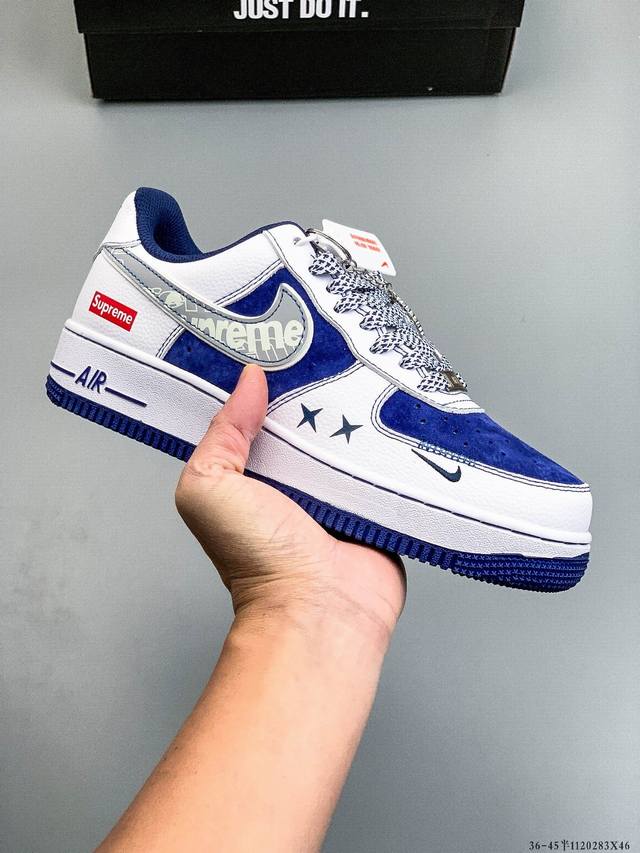 纯原版本 原楦数据纸版，采用硬质优质皮革鞋面材质，内置全掌Air Sole气垫。耐克 Nike Air Force 1 Low 空军一号低帮经典百搭休闲运动板鞋