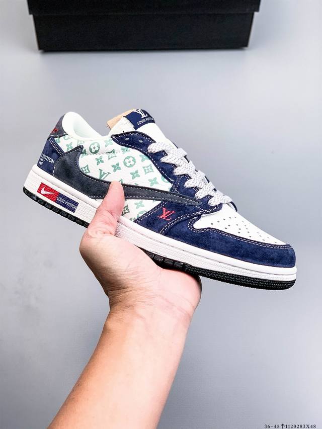 耐克Nike Air Jordan 1 Low Aj1乔1 低帮潮流缓运动休闲板鞋。Aj1 低帮拼接 完美版型真头层牛皮# 内置缓震气垫 原鞋开模 拒绝公底 购