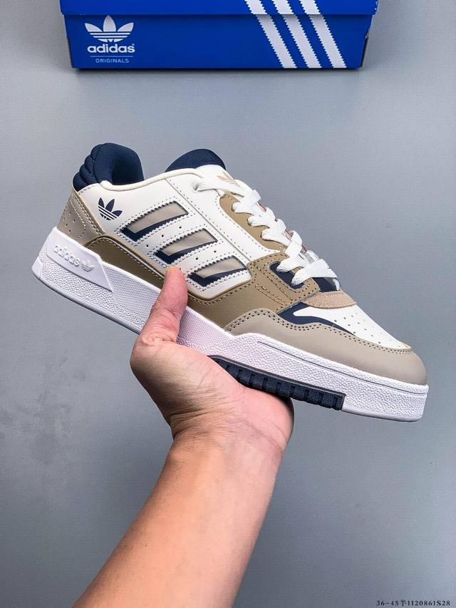公司级 Adidas Originals Drop Step20 Low 2 阿迪达斯 皮革系带 防滑耐磨 低帮板鞋 货号:Ig4332 1120861S28