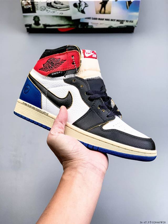 公司级头层！Air Jordan 1 Mid 乔1 潮流缓震运动休闲板鞋 原装头层皮革 内置缓震气垫 原鞋开模 拒绝公底 原汁原味 忠于原版 1120461W2