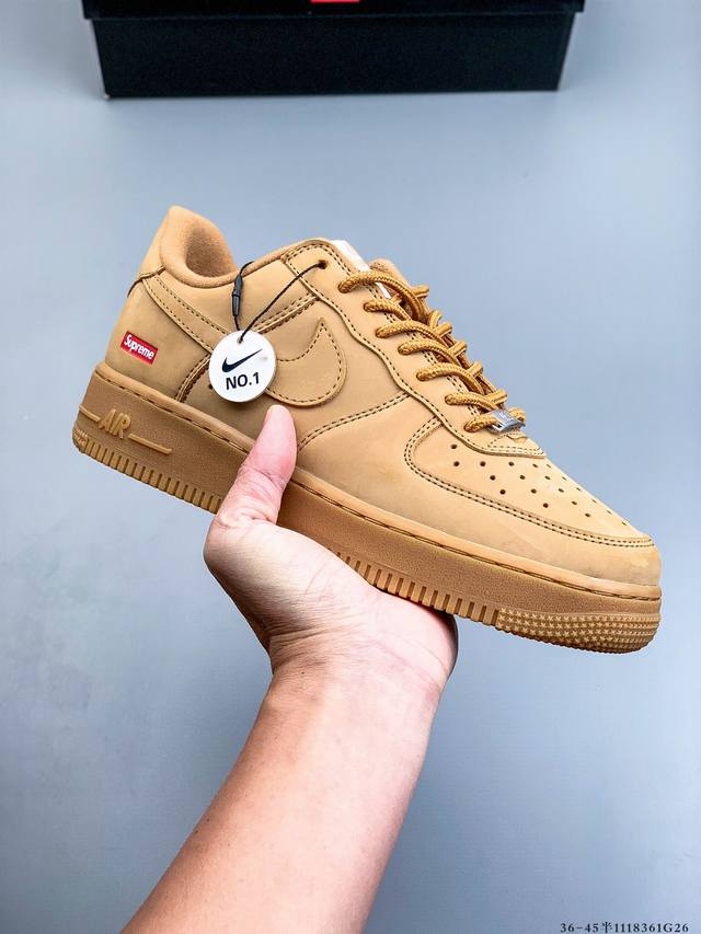 公司级！耐克Nike Air Force 1 Low 空军一号低帮经典百搭休闲板鞋 1118361G26