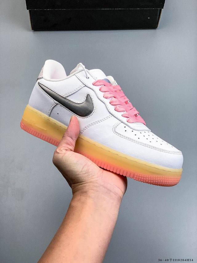 二层真标！耐克Nike Air Force 1 Low 空军一号低帮经典百搭休闲板鞋 1118284H14