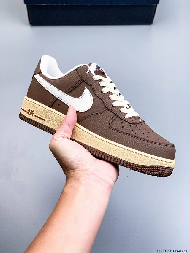 二层真标！耐克Nike Air Force 1 Low 空军一号低帮经典百搭休闲板鞋 1118861S22