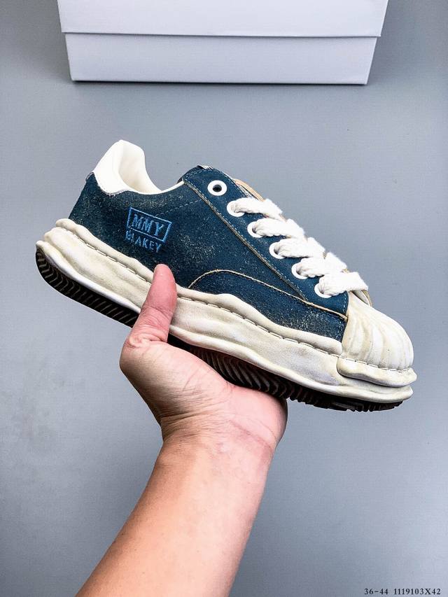 原装级别 三原康裕Mmy Maison Mihara Yasuhiro Original Sole Canvas Low 余文乐挚爱单品 复古溶解风日本概念时装
