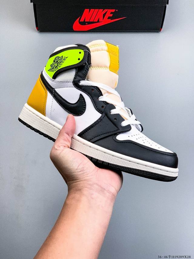 头层真标！耐克Nike Air Jordan 1 Aj1乔丹一代高帮复古文化休闲运动篮球鞋 1119289X28