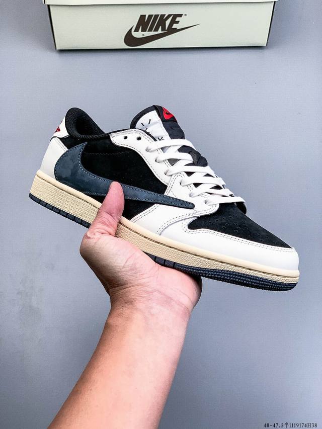 耐克Nike Air Jordan 1 Low Aj1乔1 低帮潮流缓运动休闲板鞋。Aj1 低帮拼接 完美版型真头层牛皮# 内置缓震气垫 原鞋开模 拒绝公底 购