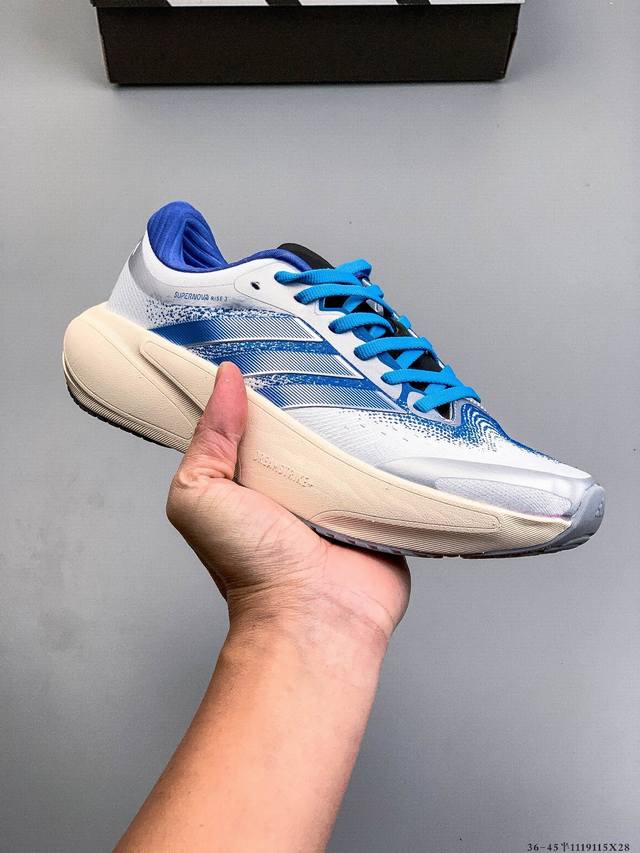 阿迪达斯Adidas Supernova Rise 3 阿迪达斯 减震回弹 运动透气休闲跑步鞋 货号:Jr7274 1119115X28