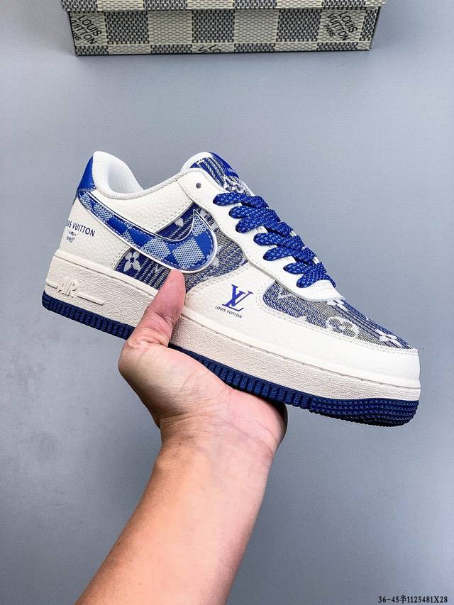 原楦数据纸版，采用硬质优质皮革鞋面材质，内置全掌Air Sole气垫。耐克 Nike Air Force 1 Low 空军一号低帮百搭休闲运动板鞋 112548