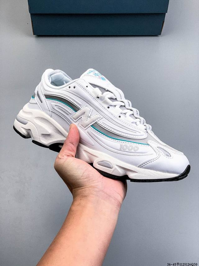 原楦原纸版开发版型#小红书穿搭款式，Nb新百伦New Balance 1000 系列低帮复古老爹风休闲运动跑步鞋 1125126Q30