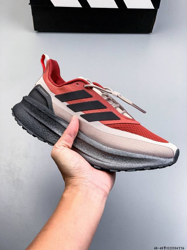 公司级真爆！Y-3 Adidas Ultraboost 5 阿迪达斯 耐磨缓震 Boost 爆米花 休闲运动跑鞋 采用网材搭配反光皮革鞋面 配上Stretchw
