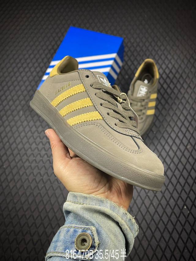 B 公司级Adidas Originals Gazelle Indoor 阿迪达斯 三叶草休闲防滑耐磨低帮板鞋 鞋头出色设计 塑就出众贴合感 稳固的后跟贴合足部