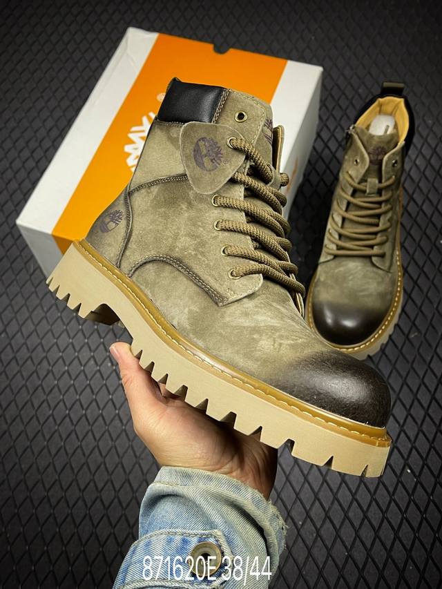 E 新货#Timberland添柏岚 天伯伦 秋冬新品 秋冬必备户外休闲大黄靴系列#广东大厂品质 原盒原包装 时尚潮流搭配 面料采用意大利顶级磨砂细纹牛皮 轻质