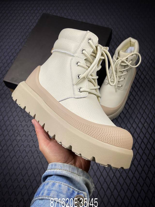 E Ugg 25Ss新款 王一博二代系列 高帮 4Cm厚底 广州外贸大厂生产 鞋头到鞋垫真羊皮毛一体 独立外盒包装 芯片 带防水工艺 区别市面任何版本 独立原版