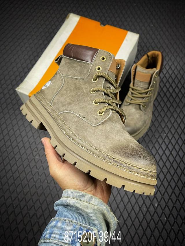 F2025秋冬新款Timberland添柏岚 天伯伦 秋冬新品必备户外休闲大黄靴系列广东大厂品质 原盒原包装 时尚潮流搭配 面料采用意大利顶级磨砂细纹牛皮 搭配