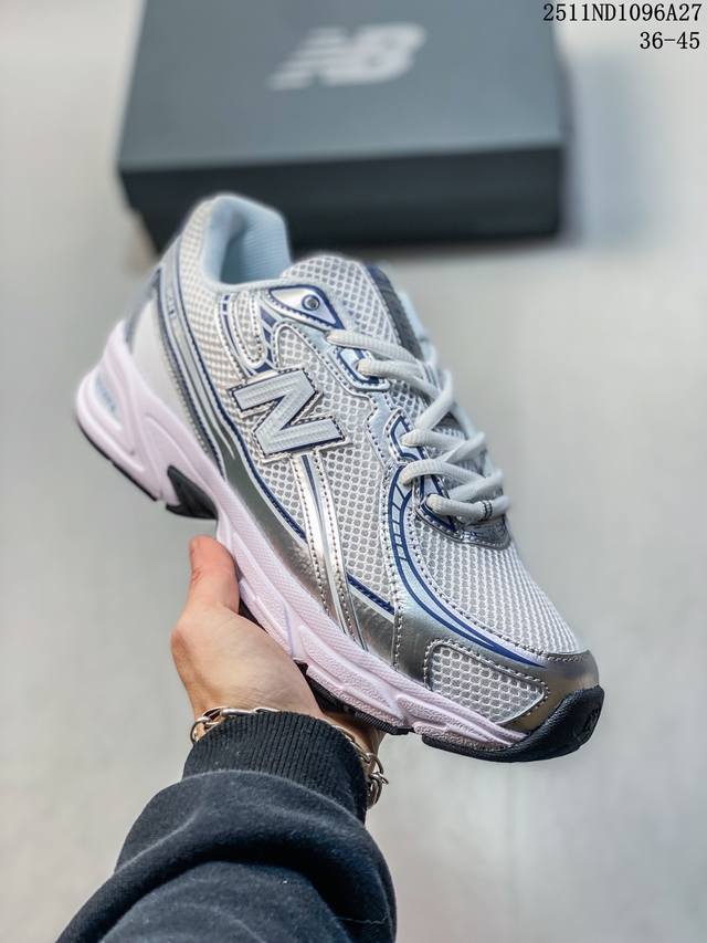 New Balance Mr740 Nb新百伦系列复古老爹风休闲运动慢跑鞋。采用轻质牛剖革拼接透气网眼衬垫织物鞋面材质 T-Beam大底提供足步弓支撑 保持步态