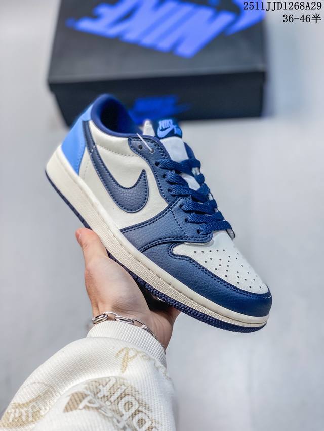 Air Jordan 1 Aj1 Retro Low Og 黑曜石 货号：Cz0790-400 全套原纸板楦头开发 确保原汁原味 完美呈现一代版型 一比一鞋头弧