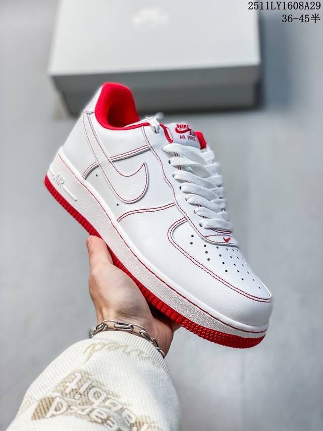 长期补货 Nike Air Force 1 Low 小权志龙白黑 空军一号低帮运动休闲板鞋 原楦头原纸板 打造纯正空军版型#专注外贸渠道 全掌内置蜂窝气垫 #原