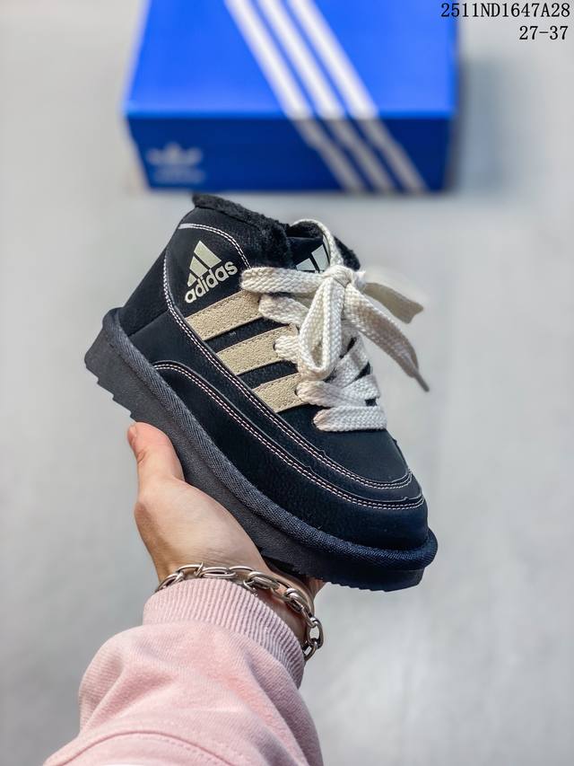 童鞋 阿迪达斯 Adidas 年儿童park St Ac C 加绒加厚 雪地靴 中帮婴童训练鞋休闲运动鞋大童阿迪达斯轻运动板鞋。一双便宜且耐磨的室外篮球鞋，适合