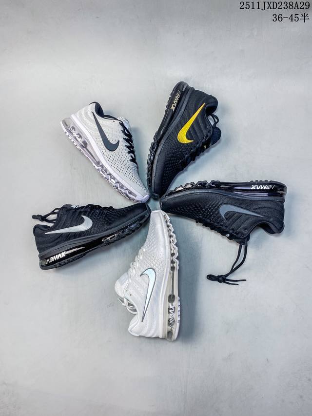 公司级Nike Air Max 2017 White pure platinum 系列耐克低帮百搭贾卡网面全掌气垫患者休闲运动慢跑鞋 货号:849560-009