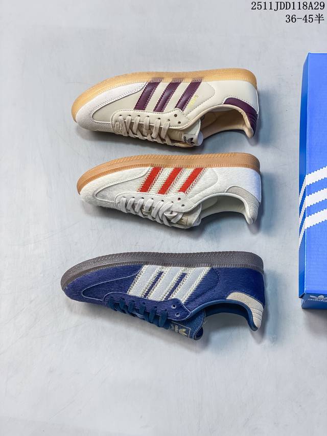 真标带半码：阿迪达斯 Adidas Handball Spezial 三叶草学院风复古休闲板鞋 德训鞋 橡胶底柔软皮革经典运动鞋板鞋 货号：If6561 码数：