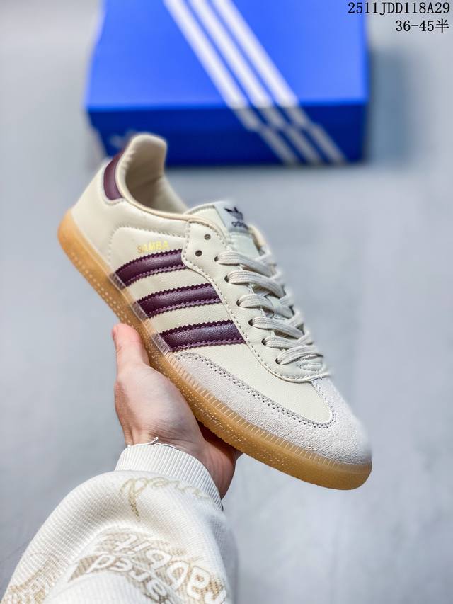 真标带半码：阿迪达斯 Adidas Handball Spezial 三叶草学院风复古休闲板鞋 德训鞋 橡胶底柔软皮革经典运动鞋板鞋 货号：If6561 码数：