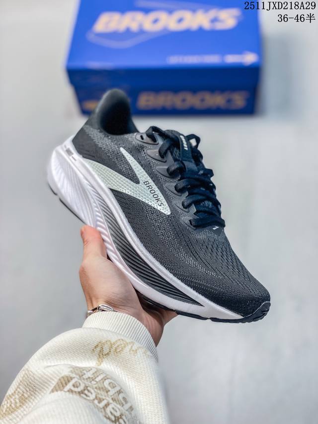 新品公司级 布鲁克斯Brooks Ghost 幽灵 17 经典鞋款厚底增高运动老爹鞋，Max 坐垫。搭载 Dna Loft V3 氮气超临界发泡中底，前掌厚度