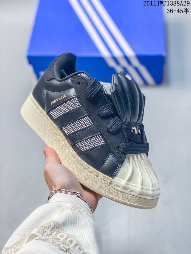 公司级Gali X Adidas Originals Superstar puffy Shell 阿迪达斯 贝壳头 时尚舒适 低帮 板鞋 货号:Kj6976 尺
