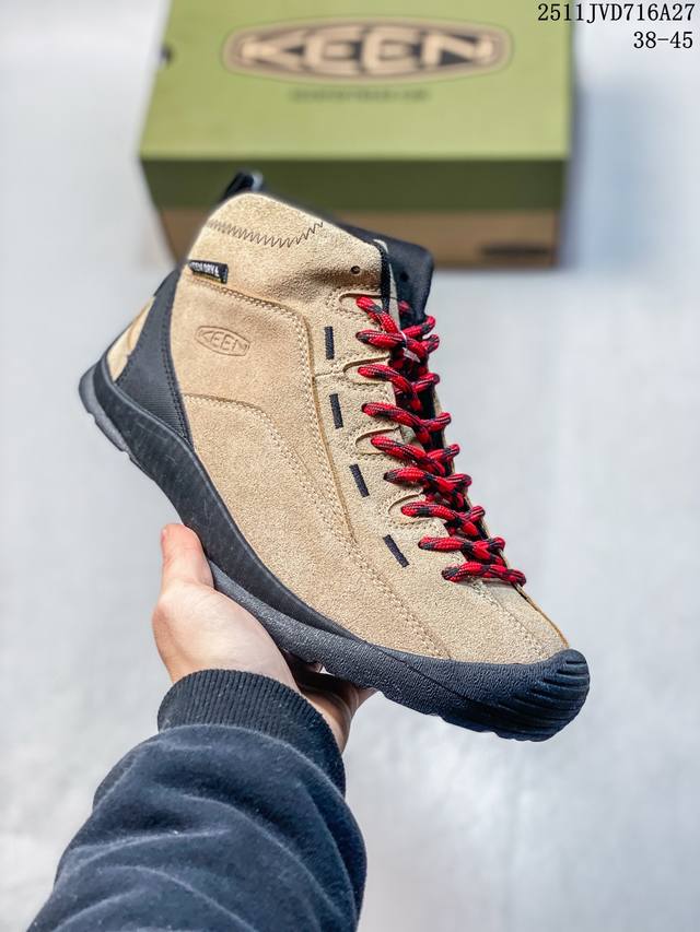 公司级科恩Jasper户外高帮休闲登山鞋男女防水徒步鞋2025新款 生态抑菌科技 无痕橡胶外底 无痕橡胶大底！生態抑菌 货号:1027885 尺码:38-45