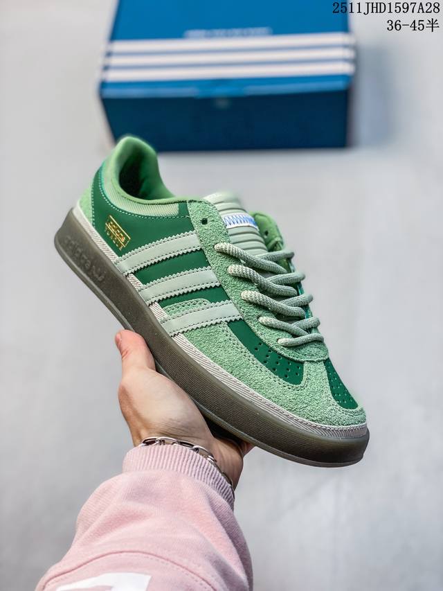 Bad Bunny X Adidas Originals Gazelle Indoor 舒适百搭 耐磨 低帮 板鞋 阿迪达斯轻运动鞋 货号:Js5050 尺码:
