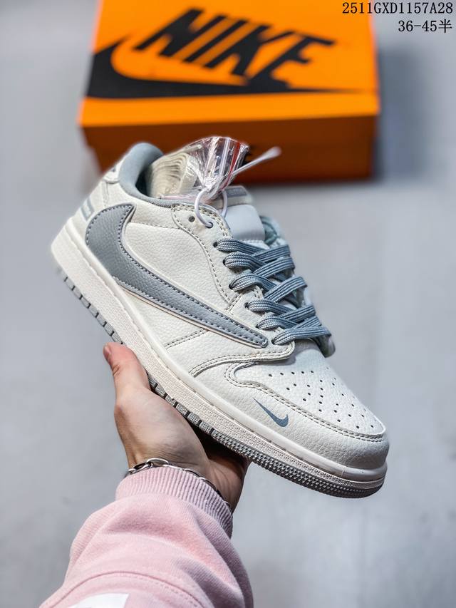 Travis Scott X Fragment Design X Jordan Air Jordan 1 Low Og Sp “Supreme联名” 多方联名合