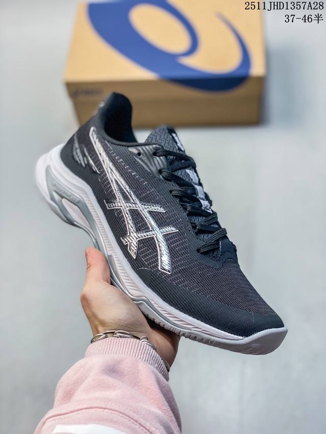 公司级Asics Netburner Ballistic Ff 4 亚瑟士 专业训练鞋 轻量舒适透气材质 升级全新缓震中底部位科技材质 尺码:37.5 38 3