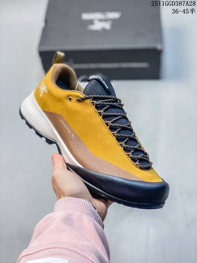 Arc’ Teryx 始祖鸟 Konseal Lt 轻量防滑轻便耐磨低帮越野跑步鞋 利用先进的技术、更轻但可靠耐用的材料和高度专注的设计流程，我们创造了我们最轻