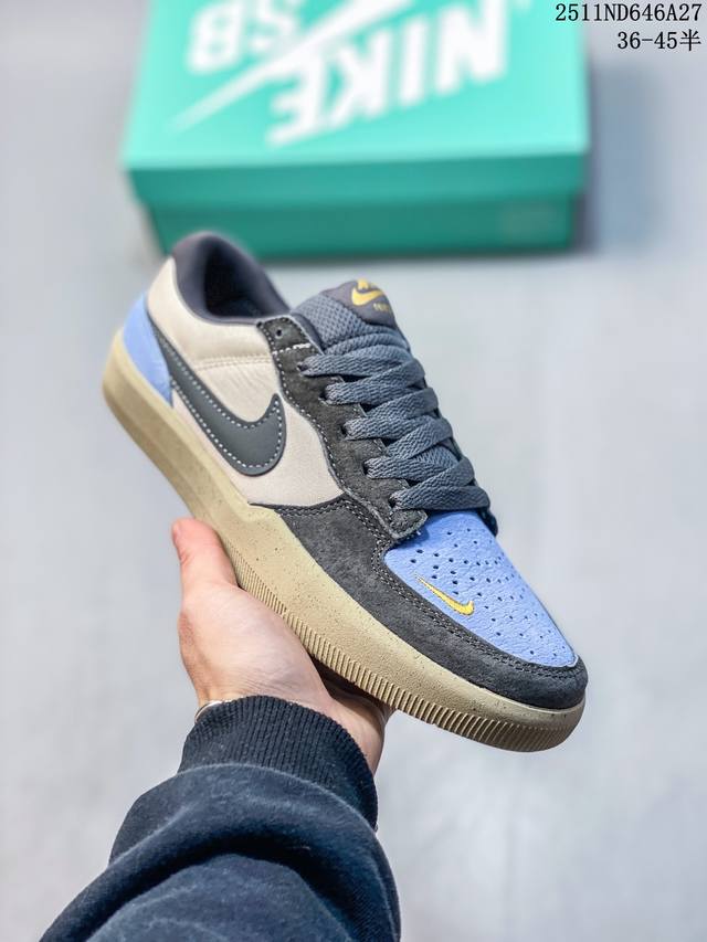 耐克Nike Sb Force 58 耐克简版复古休闲运动滑板鞋 货号：Cz2959 001 码数：36 36.5 37.5 38 38.5 39 40 40.