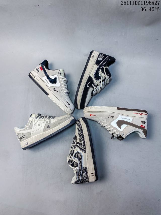 海外限量发售！公司级Nike Air Force 1 '07 Low 空军一号 低帮 运动鞋 休闲鞋 折边针车 工艺难度大 原楦头原纸板 原装鞋盒 定制五金配件