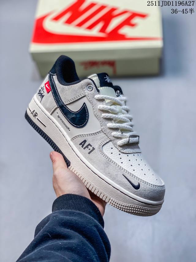 海外限量发售！公司级Nike Air Force 1 '07 Low 空军一号 低帮 运动鞋 休闲鞋 折边针车 工艺难度大 原楦头原纸板 原装鞋盒 定制五金配件