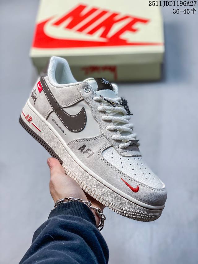 海外限量发售！公司级Nike Air Force 1 '07 Low 空军一号 低帮 运动鞋 休闲鞋 折边针车 工艺难度大 原楦头原纸板 原装鞋盒 定制五金配件