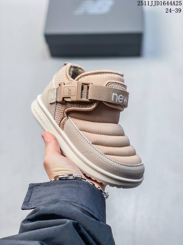 加绒Nb中帮卡扣防风儿童雪地靴 Size：24-39码 加绒款Nb中帮系列 内里加绒，保暖又舒适 卡扣设计，穿脱超方便 耐磨防滑大底，脚感超赞 11Jjd166