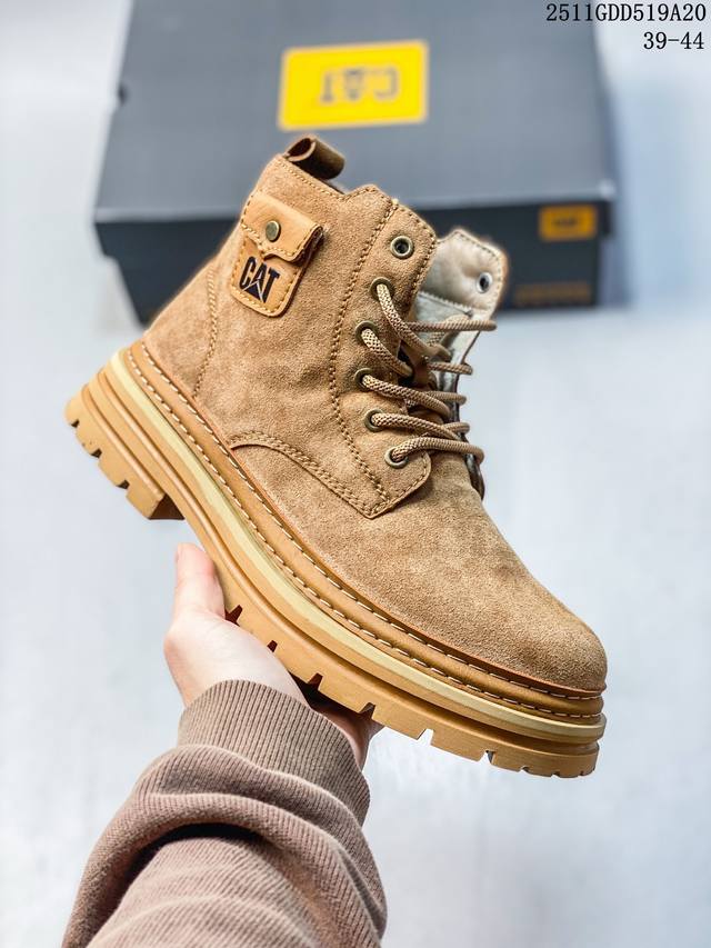 卡特Cat 硬汉推土机品牌潮流爆款 户外休闲马丁靴系列 大黄靴 广东大厂品质 明星同款 原盒原包装 给您完美的穿着体验，质量考究耐穿 高品质脚感一流！ 11Gd